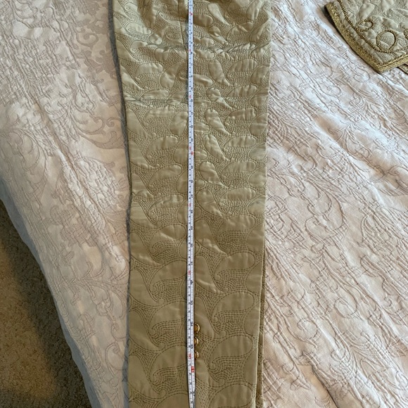 Vintage brocade 2-pc quilted vest and pant set - Picture 6 of 7